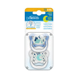 Dr. Brown's Prevent Stage 2 Butterfly Shield Soother - Pack of 2 - Blue - Laadlee