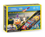 National Geographic 2-in-1 Blast-Off Rocket & Racing Car