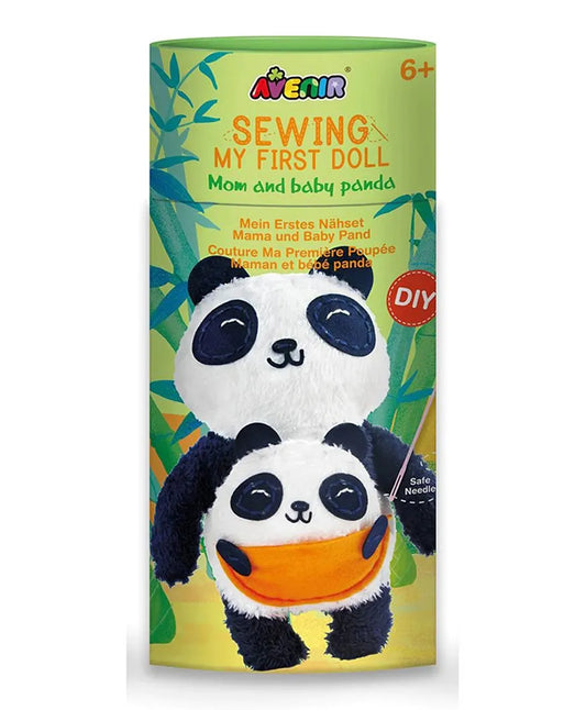 Avenir Sewing My First Doll Kit Kit - Mom & Baby Panda - Laadlee