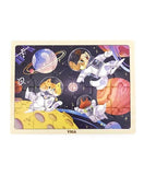 Viga 24-Piece Wooden Jigsaw Puzzle - Space Adventure