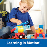 Learning Resources 1-2-3 Build It! Rocket-Train-Helicopter