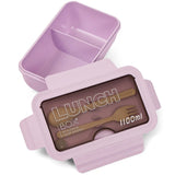 Eazy Kids 2 Compartment Lunch Box With Utensils 1100ml - Purple