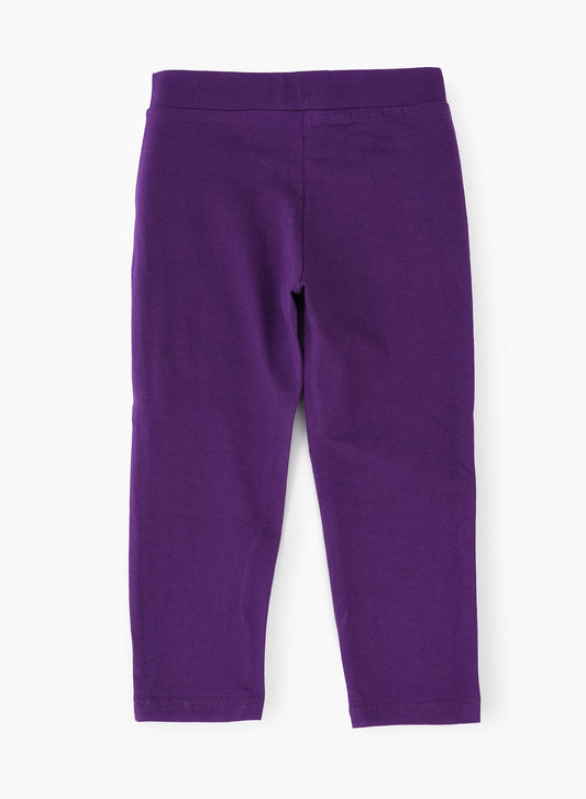 Jelliene Soft & Comfortable Cotton Leggings - Purple - Laadlee