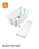 Stokke Flexi Bath + Newborn Support Bundle - Aqua