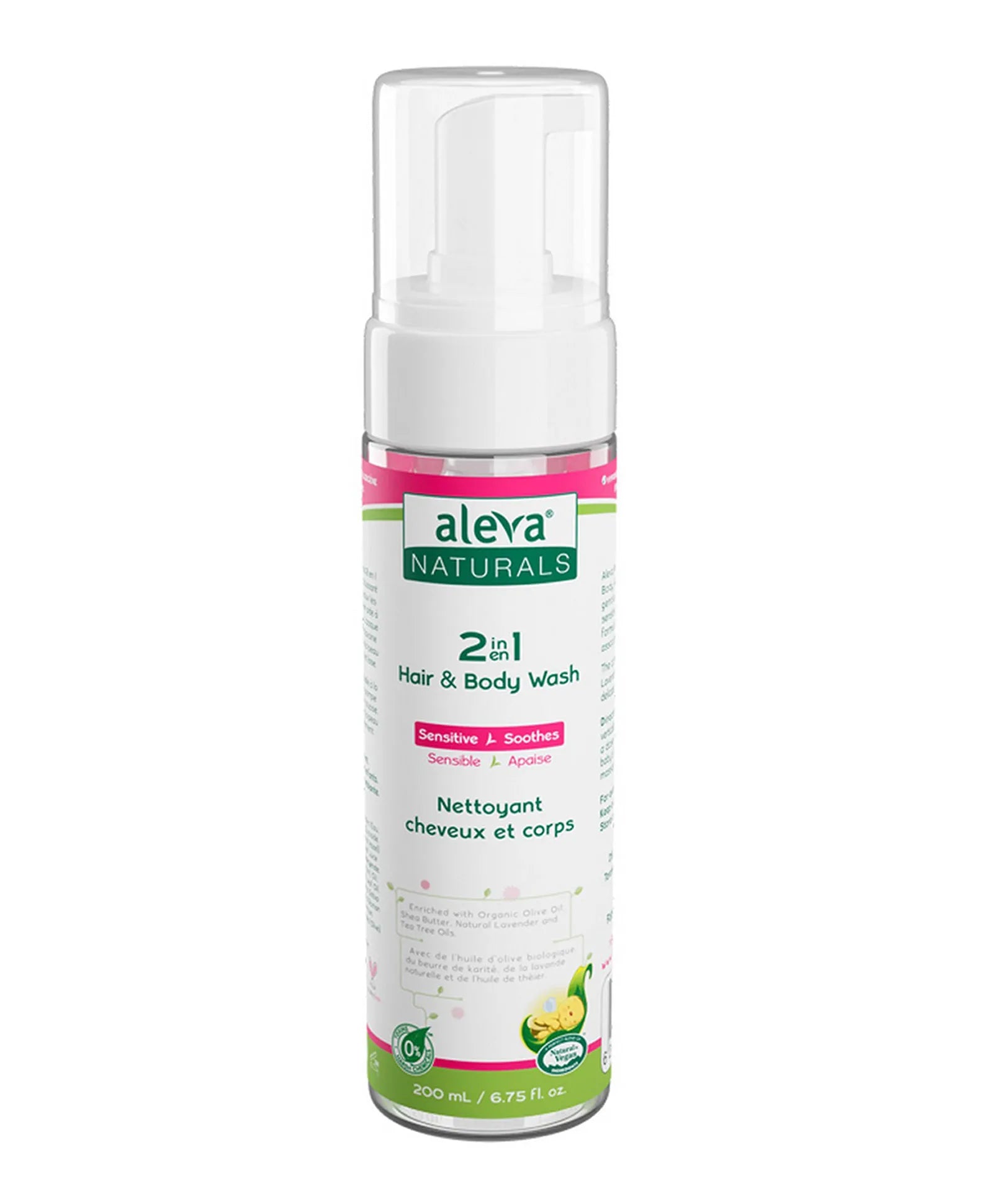 Aleva Naturals 2 In 1 Hair & Body Wash - 200ml - Laadlee