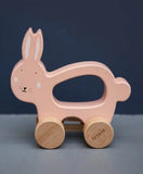 Trixie Wooden Pull Along Toy - Mrs. Rabbit - Laadlee