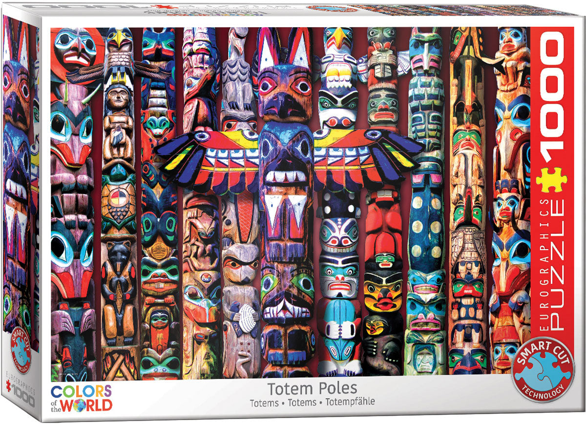 eurographics-canadian-totem-poles-puzzle-1000pcs - 1