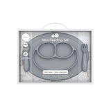ezpz Mini Feeding Set - Grey