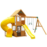 Kidkraft Castlewood Wooden Swing Set Playset