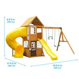 Kidkraft Castlewood Wooden Swing Set Playset