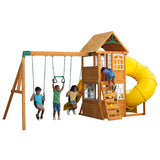 Kidkraft Castlewood Wooden Swing Set Playset