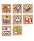 Viga Magnetic Puzzle Block Transportation - 32Pcs