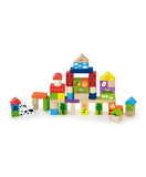 Viga Wooden Blocks Farm - 50Pcs