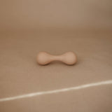 Mushie Silicone Baby Rattle Toy - Natural