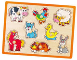 Viga Flat Puzzle - Farm Animals