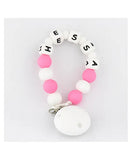 Desert Chomps Personalized Pacifier Clip - Desert Rose