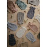 Mushie Bath Mitt 2-Pack Fog - Laadlee