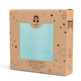 Anvi Baby Organic Bamboo Muslin Fitted Sheet - Mint Green