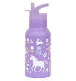 A Little Lovely Company Stainless Steel Water Bottle (350ml) - Unicorn Dreams