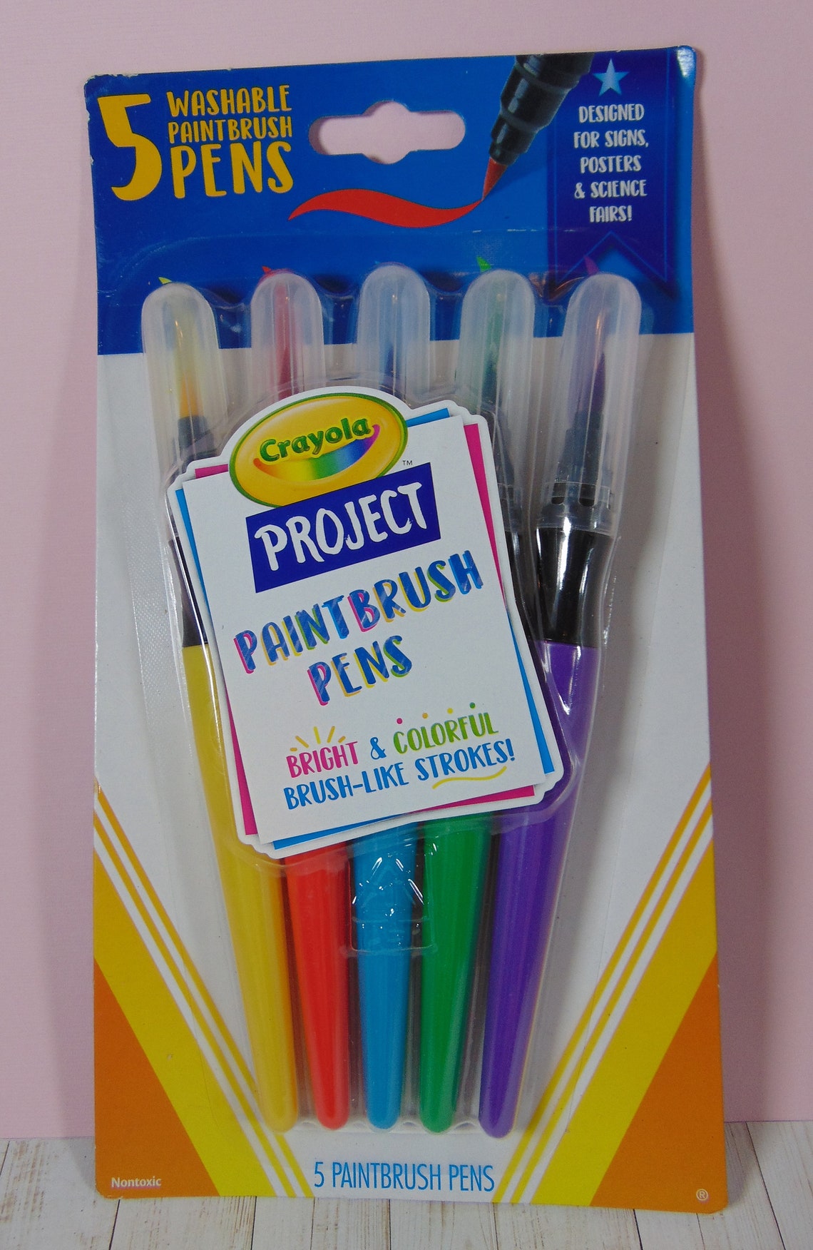 Crayola Project Paint Brush Pens - Pack of 5 - Laadlee
