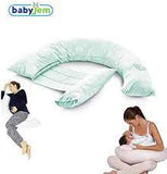 Babyjem Pregnancy Back Support & Feeding Pillow - Green