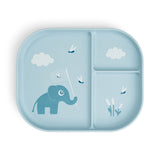 Done By Deer Foodie Compartment Plate Elphee - Blue