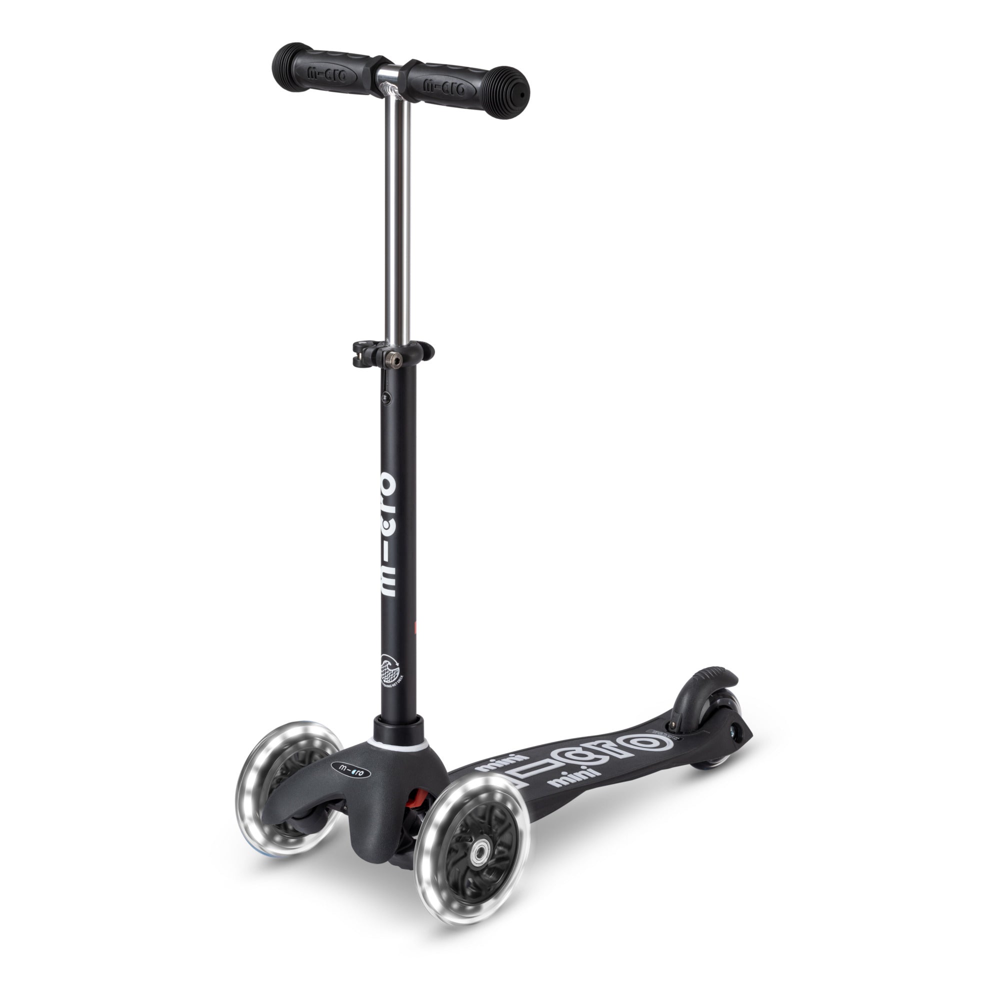 Micro Mini Deluxe Scooter - Black and Grey - Laadlee