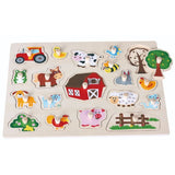 Lelin Farm Peg Puzzle-Big Size