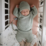 Mushie Silicone Pacifier Clip Luna - Dried Thyme