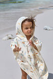 Lassig SPF Terry Surf Baby Poncho - Surfboards Sea Salt