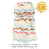 Lassig SPF Sun Protection Flap Hat - Waves Sea Salt