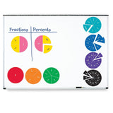Learning Resources Double-Sided Magnetic Demonstration Rainbow Fraction Circles