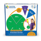 Learning Resources Double-Sided Magnetic Demonstration Rainbow Fraction Circles