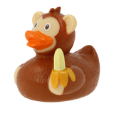 Lilalu Bath Toy Monkey Rubber Duck-Brown