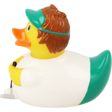 Lilalu Bath Toy Golfer Duck - White
