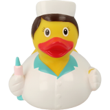 Lilalu Bath Toy Nurse Duck - White