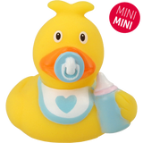 Lilalu Bath Toy Mini Baby Boy Duck - Yellow & Blue