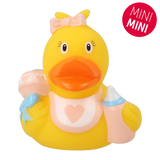 Lilalu Bath Toy Mini Baby Girl Duck - Yellow & Pink