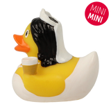Lilalu Bath Toy Mini Bride Rubber Duck - White