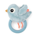 Done By Deer Sensory Rattle With Teether Birdee - Blue