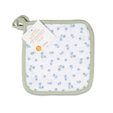 Lulujo Wash Cloths - Blueberries, White & Greenery (Pack of 3)