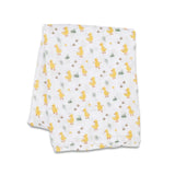 Lulujo Muslin Swaddle L (100cm x 100cm) - Ducks