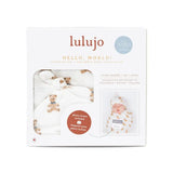 Lulujo Bamboo Hat and Swaddle Blanket - Vintage
