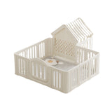 Megastar Foldable Baby Playpen with Safety Gate & Roof - Off White