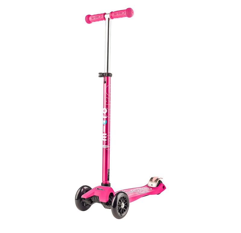 Micro Maxi Deluxe Scooter with LED Wheels - Pink - Laadlee