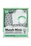 Malarkey Kids Munch Mini Teething Mitten -Black and white Geo