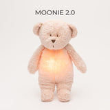 Moonie 2.0 Organic Humming Bear Friend with Lamp - Rose