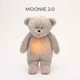 Moonie 2.0 Organic Humming Bear Friend with Lamp - Gray