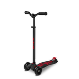 Micro Maxi Deluxe Pro Scooter - Black and Red - Laadlee