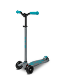 Micro Maxi Deluxe Pro Scooter - Grey and Aqua - Laadlee